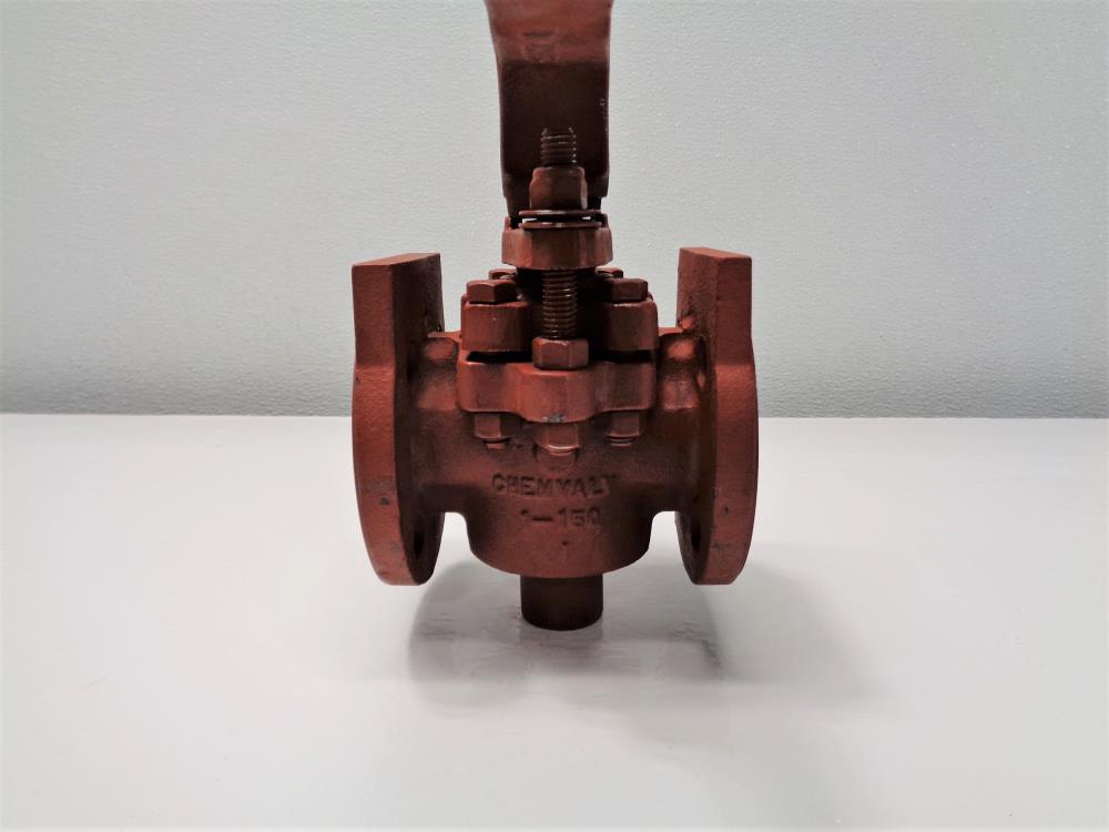 ChemValve 1" 150# PFA Lined Plug Valve #790-150